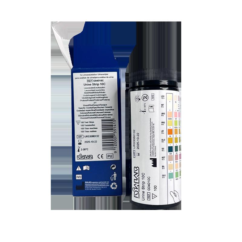 Тест-смужки для експрес аналізу сечі на 1-10 параметрів №100, Dialab